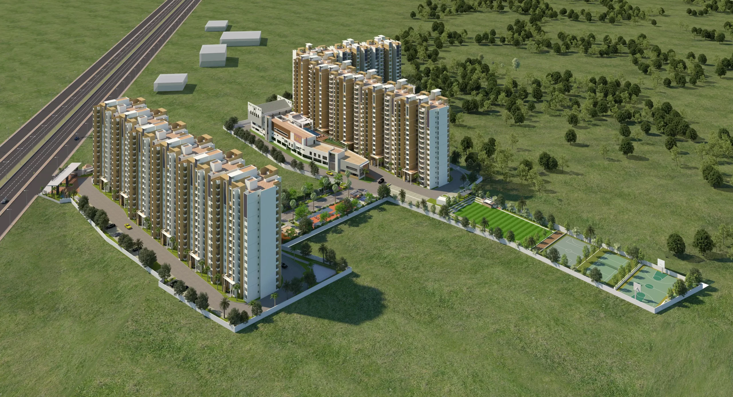 1, 1.5, 2, 3BHK flats at SNN Raj high gardens in Bangalore