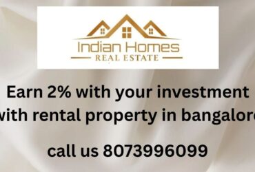 Earn 2% with your investment with rental property